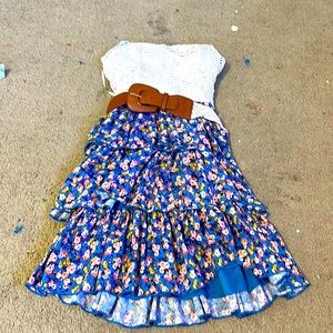 White flowered dress